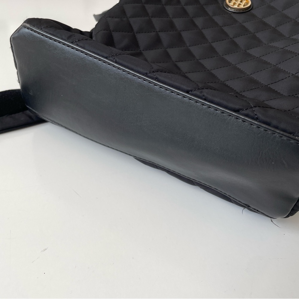 Tommy Hilfiger Black Quilted Mini Backpack - Picture 8 of 11